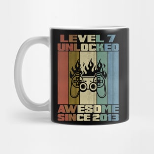 Level 7 Unlocked Birthday 7 Years Old Awesome Since 2013 Mug